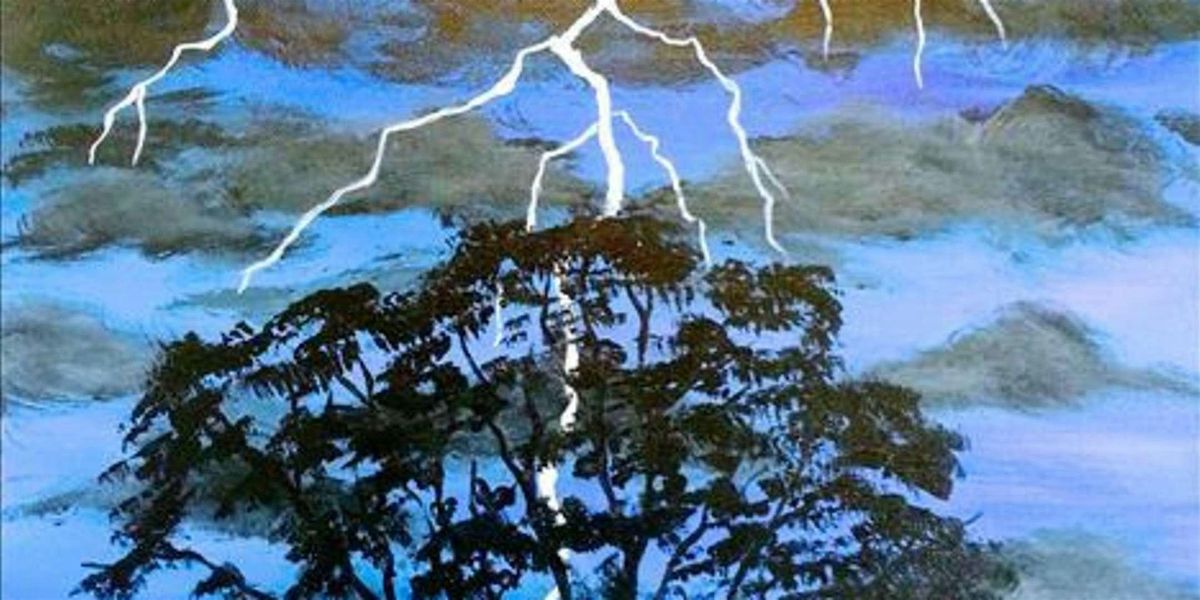 Lightning Strikes - Paint and Sip by Classpop!\u2122