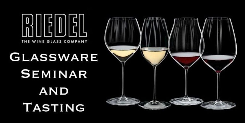 Glassware Matters!!  A Riedel tasting experience in our cellar!!