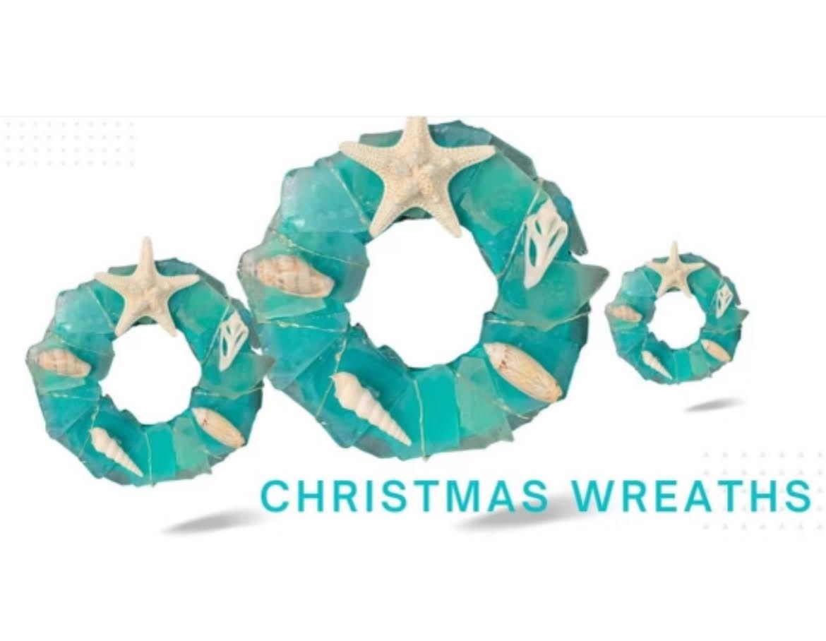 Lighted Sea Glass Wreath Class