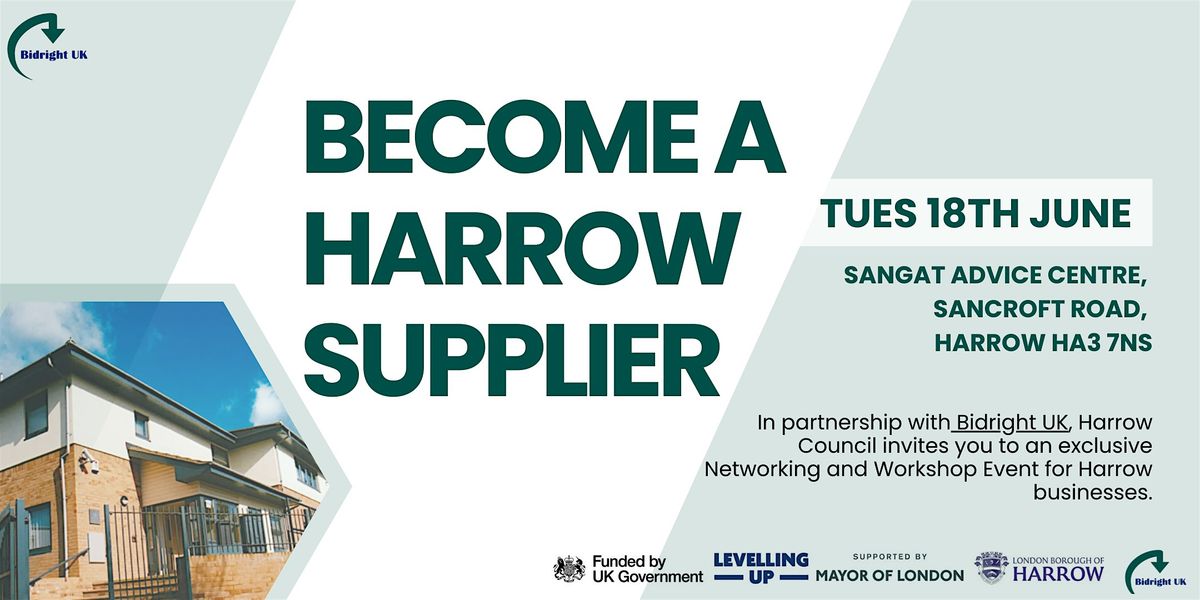 'Become A Harrow Supplier' Day - June Event