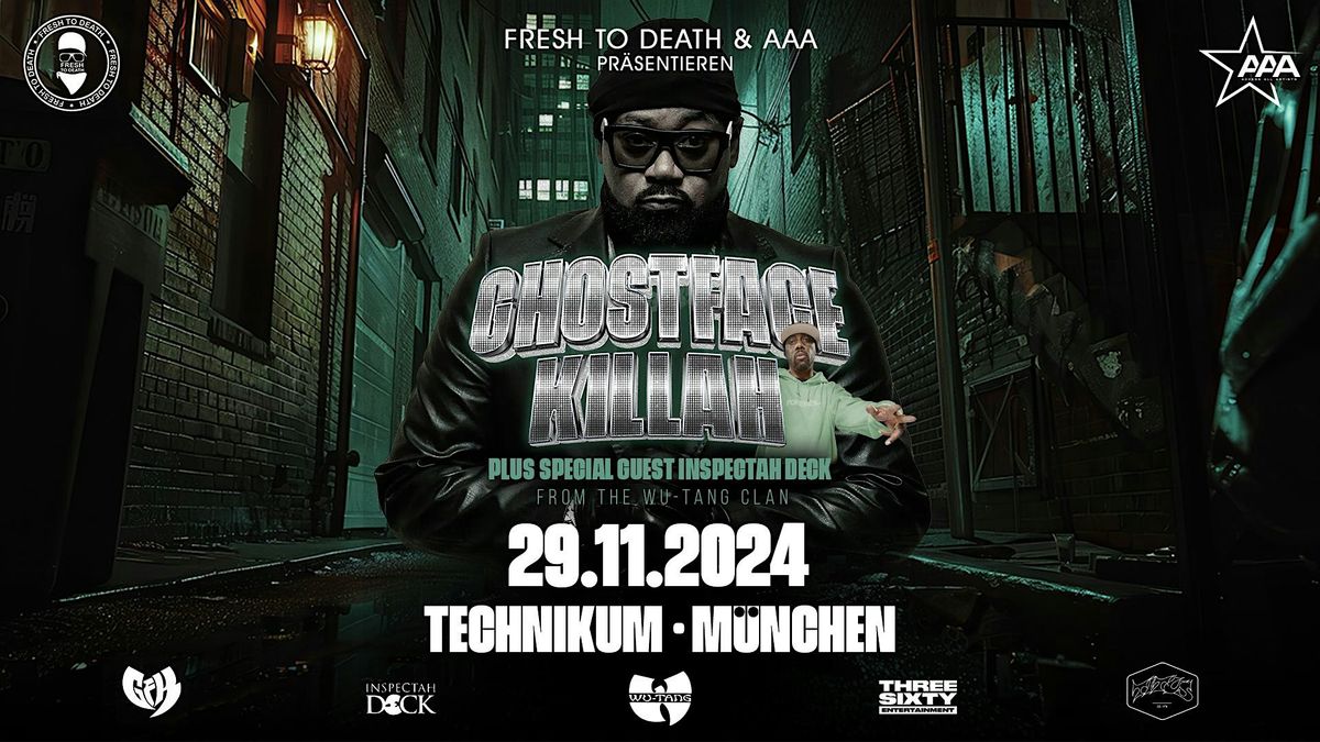 GHOSTFACE KILLAH & INSPECTAH DECK Live in M\u00fcnchen - Technikum