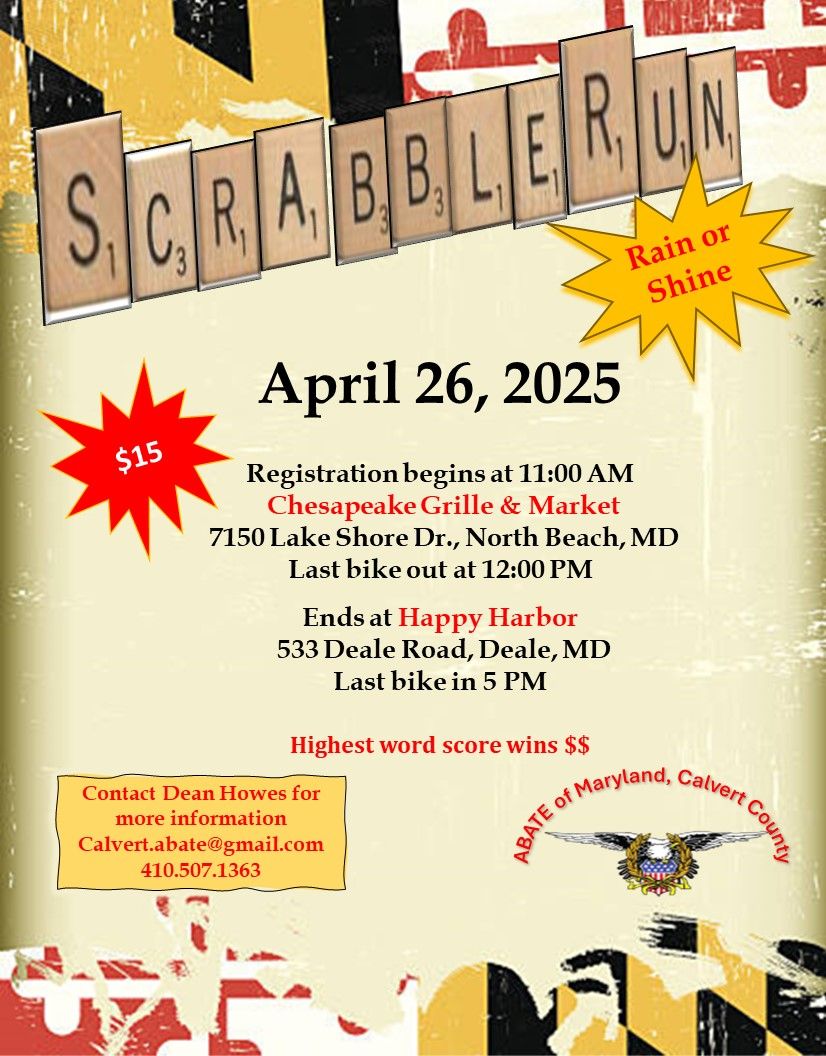 Scrabble Run - Calvert County Chapter