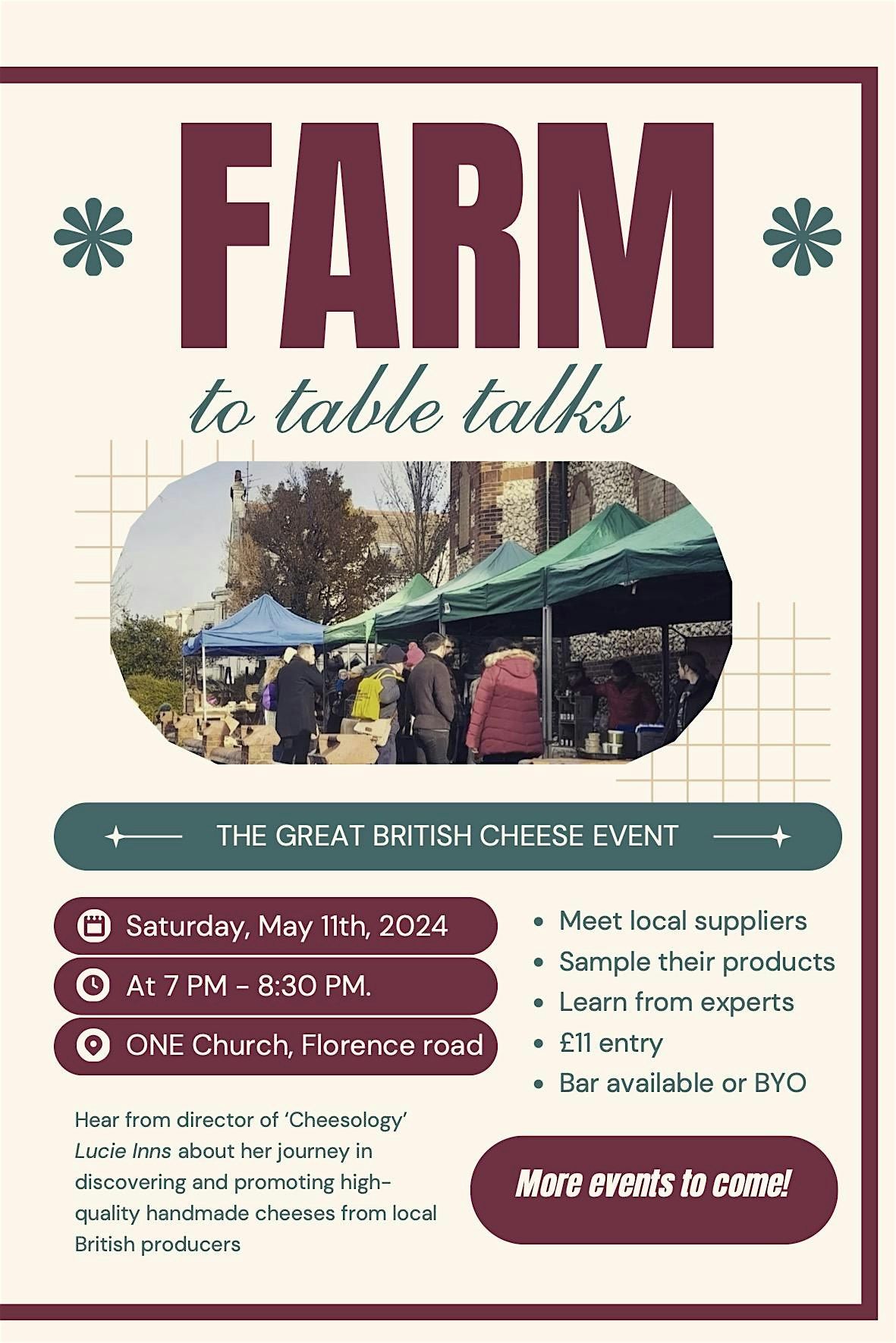 Farm to table talks - The Great British Cheese Event