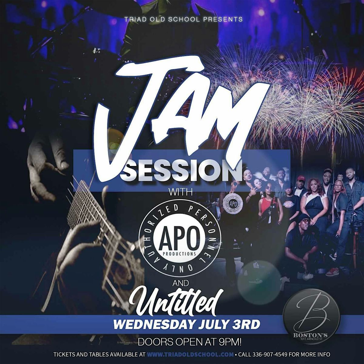 TOS PRESENTS "JAM SESSION" W\/ THE BAND UNTITLED & A.P.O.