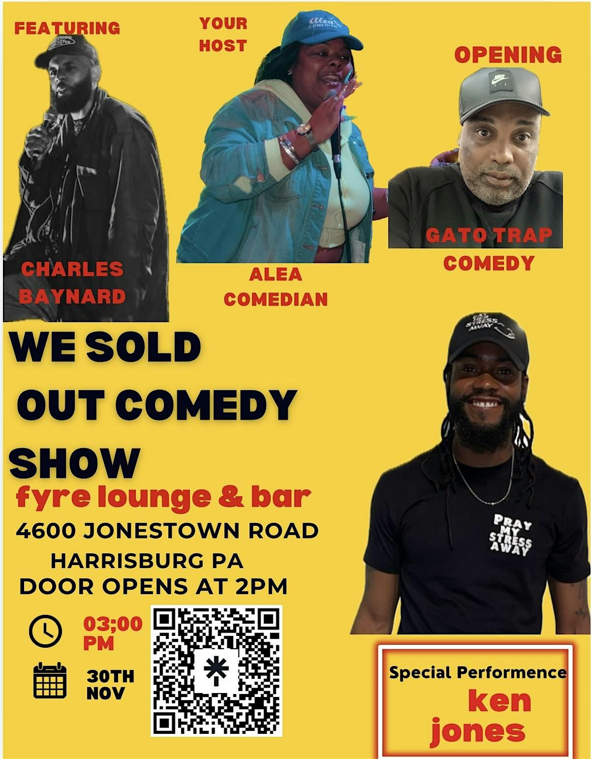 We sold out comedy show