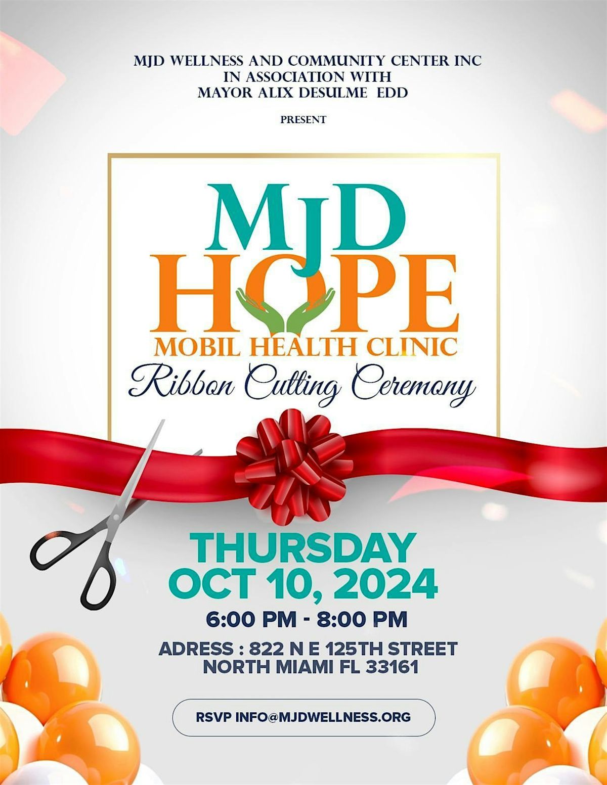 MJD HOPE MOBIL HEALTH CLINIC - Ribbon Cutting Cermony