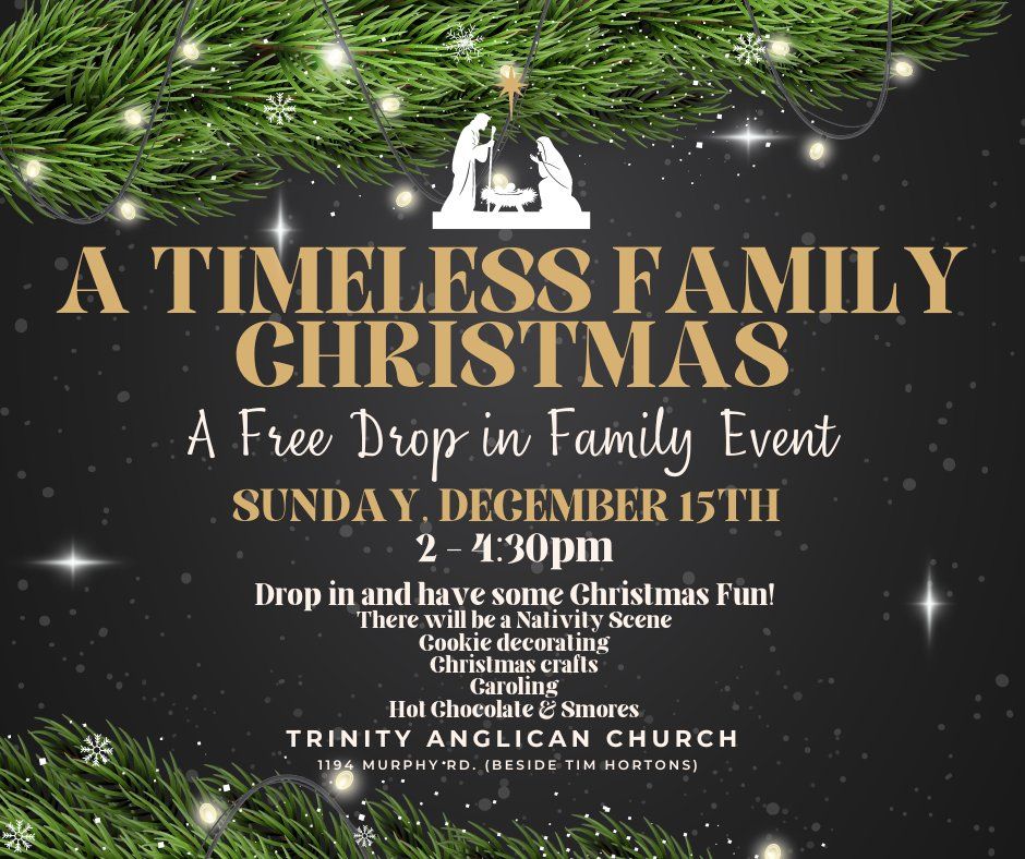 A Timeless Family Christmas Drop In Event