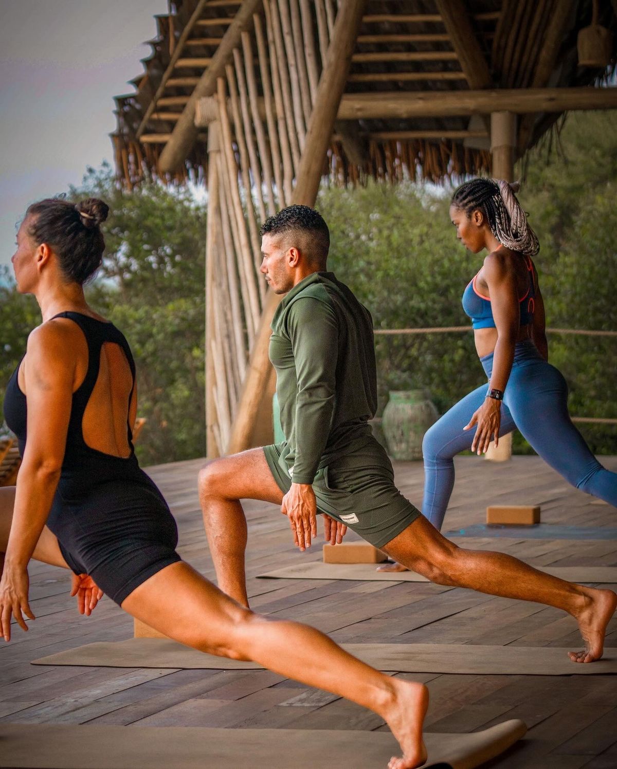 Sunset Yoga Picnic by the lake.