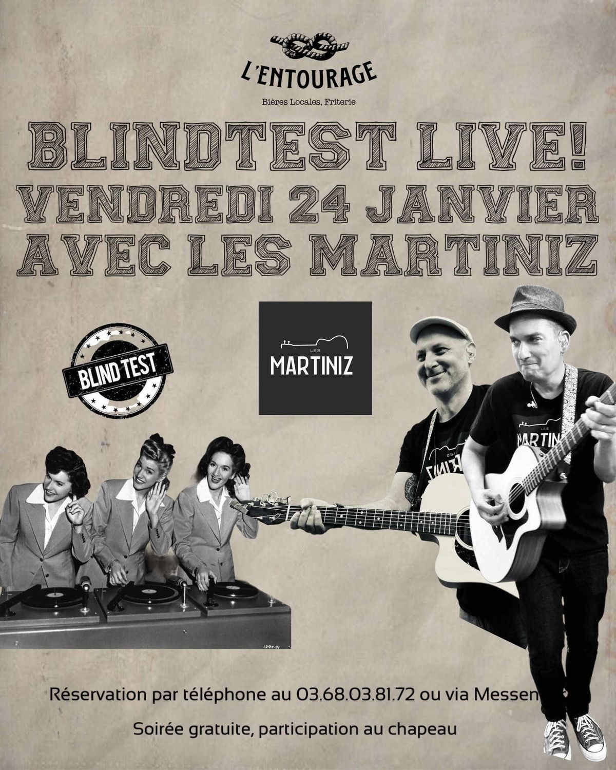 Soir\u00e9e BLINDTEST LIVE ! - Les Martiniz