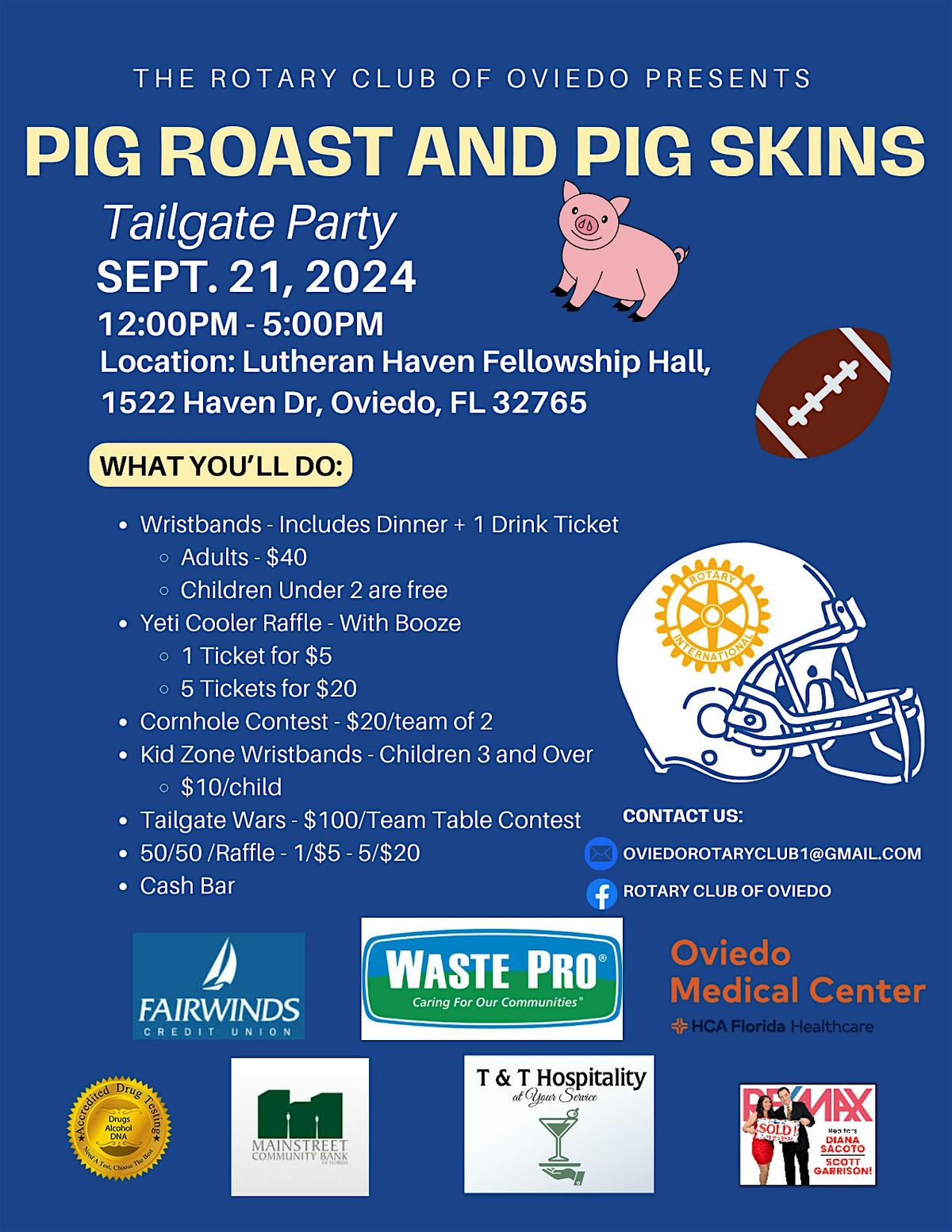 Pig Roast & Pig Skins Charity Event