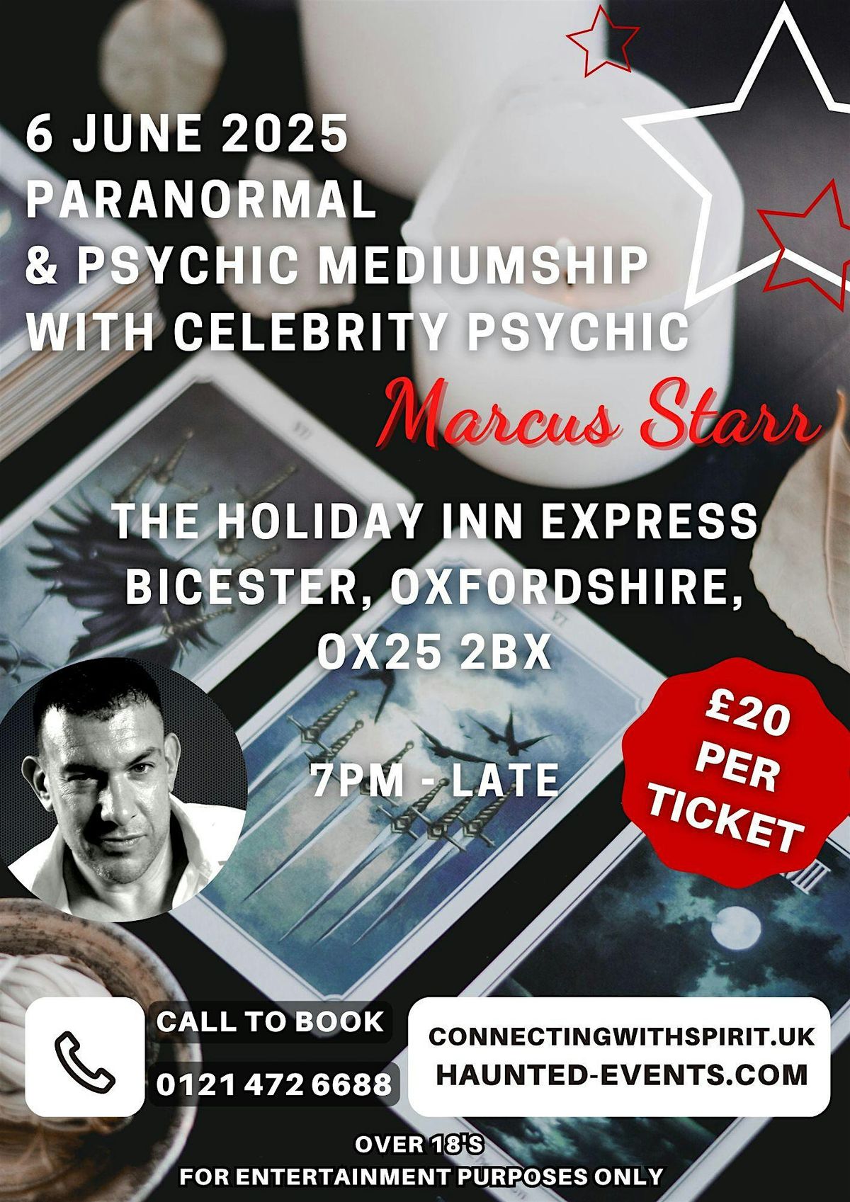 Paranormal & Psychic Event with Celebrity Psychic Marcus Starr