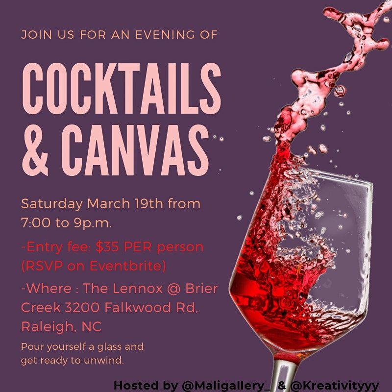 Sip & Paint, The Lennox Brier Creek, Raleigh, 19 March 2022