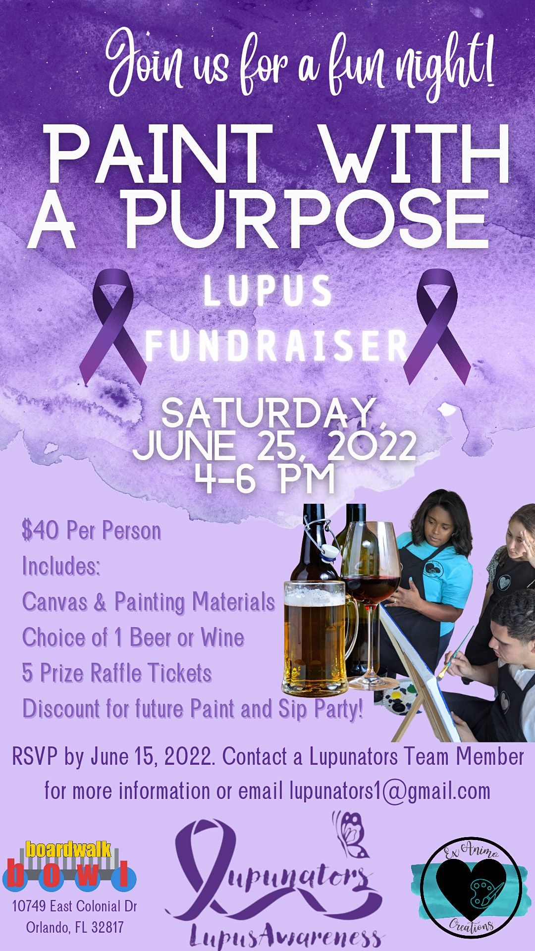 Paint with a Purpose- Lupus Fundraiser