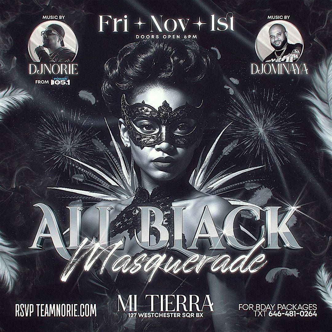 ALL BLACK MASQUERADE REGGAE VS HIP HOP