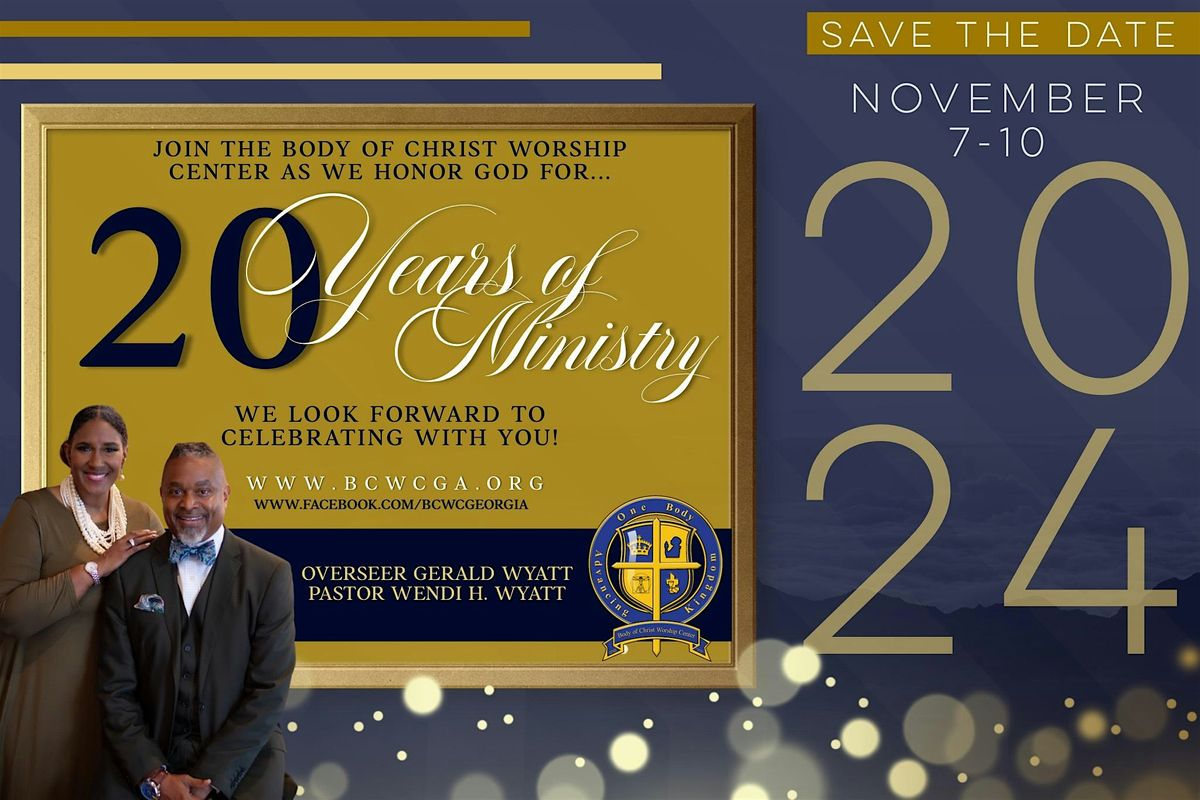 Body of Christ Worship Center 20th Anniversary Gala