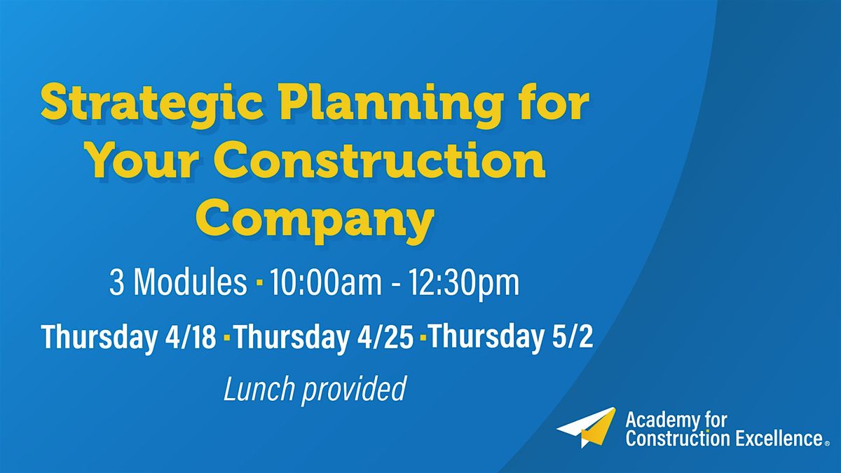 Strategic Planning for Your Construction Company