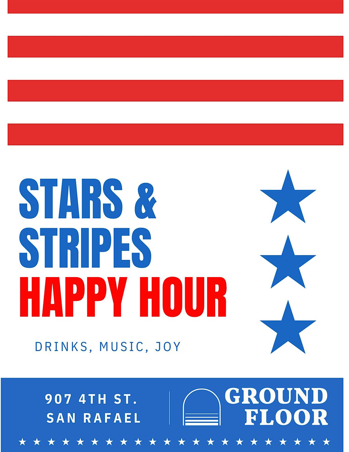 Stars and Stripes Happy Hour