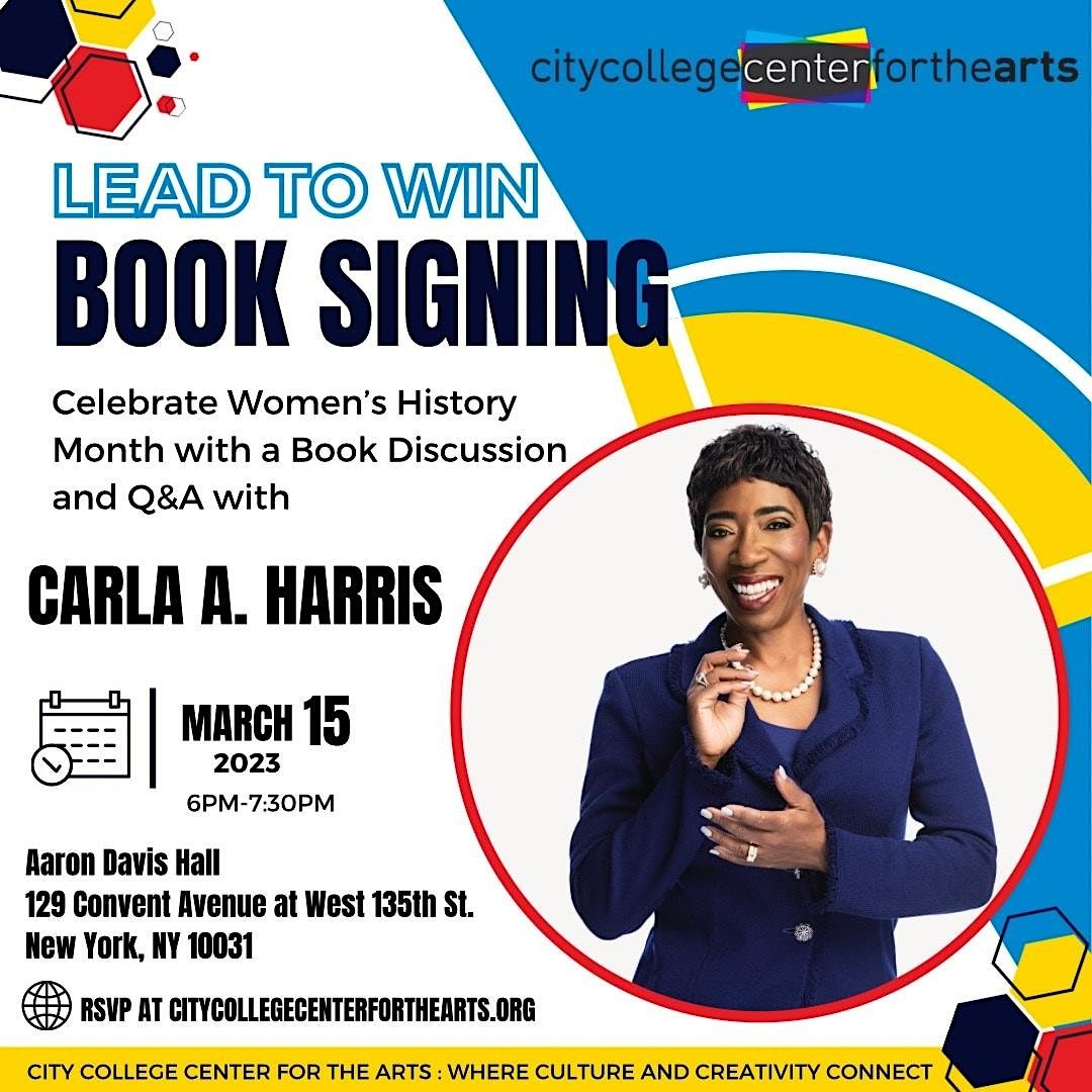 LEAD TO WIN: Book Signing with Carla Harris