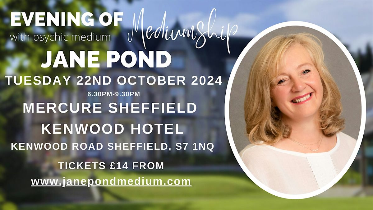 An Evening of Mediumship with Jane Pond at The Kenwood Hotel, Sheffield