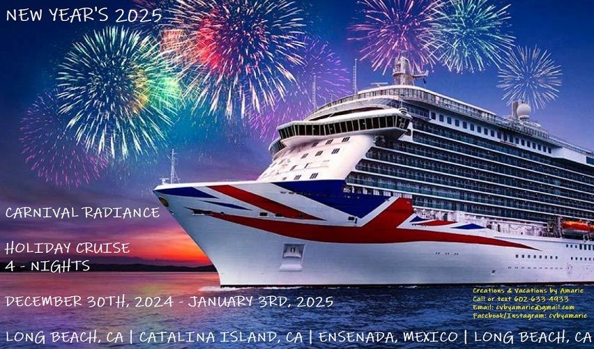 Carnival Radiance NYE 2025 Celebration