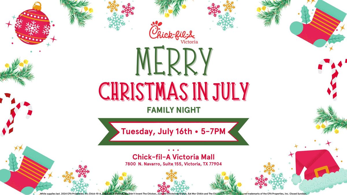 Christmas in July Family Night