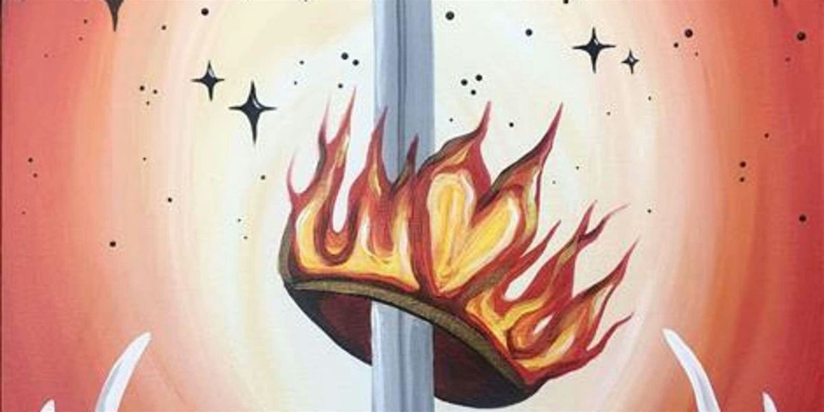 Fireheart Paintings for Book Worms - Paint and Sip by Classpop!\u2122