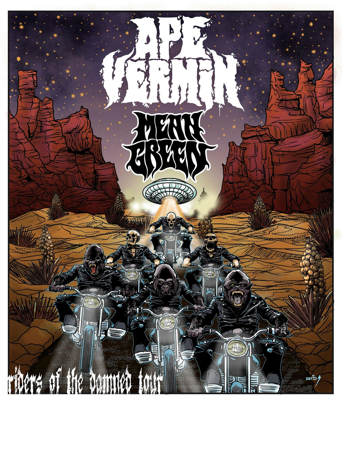 APE VERMIN & MEAN GREEN - RIDERS OF THE DAMNED TOUR