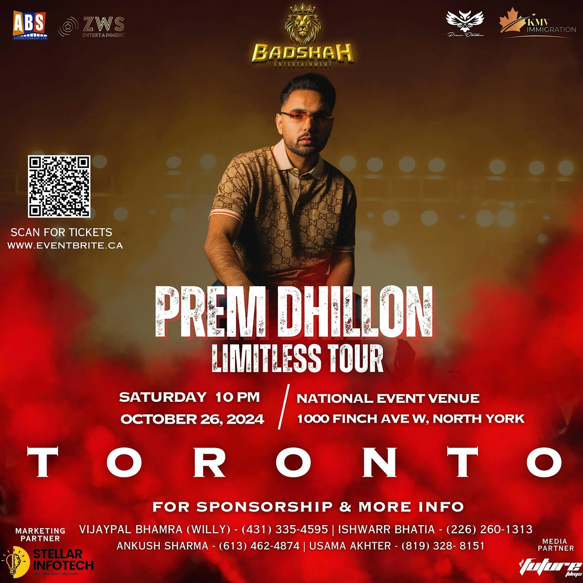 Toronto | Prem Dhillon Live in Concert - Limitless Tour 2024