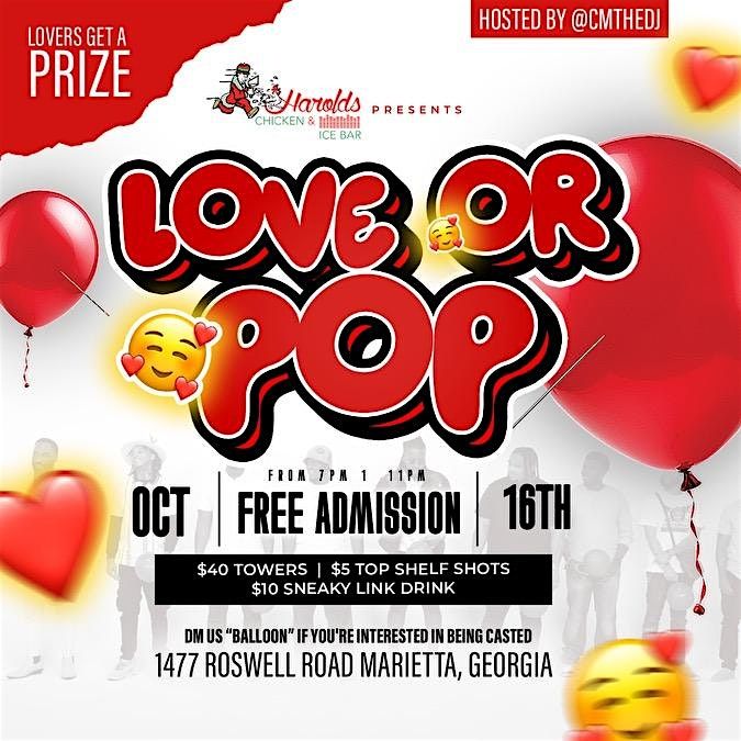 ATLANTA\u2019S #1 LOVE OR POP PARTY