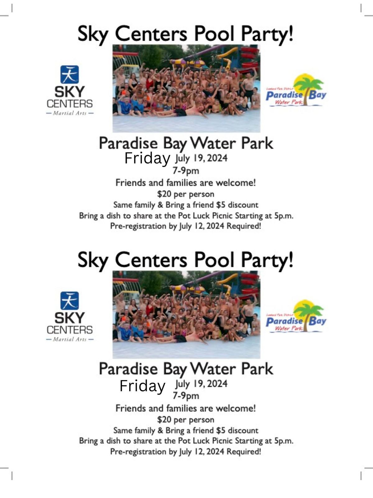 Sky Centers Annual Pool Party!