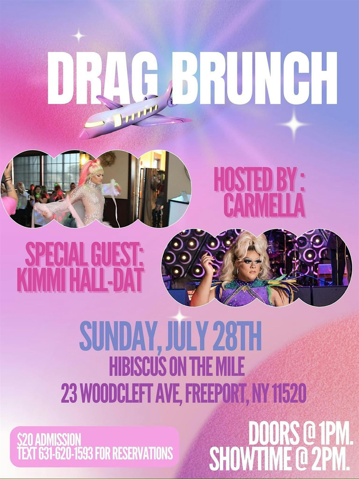 DRAG BRUNCH - SUNDAY JULY 28TH 2024, HIBISCUS ON THE MILE, FREEPORT, NY
