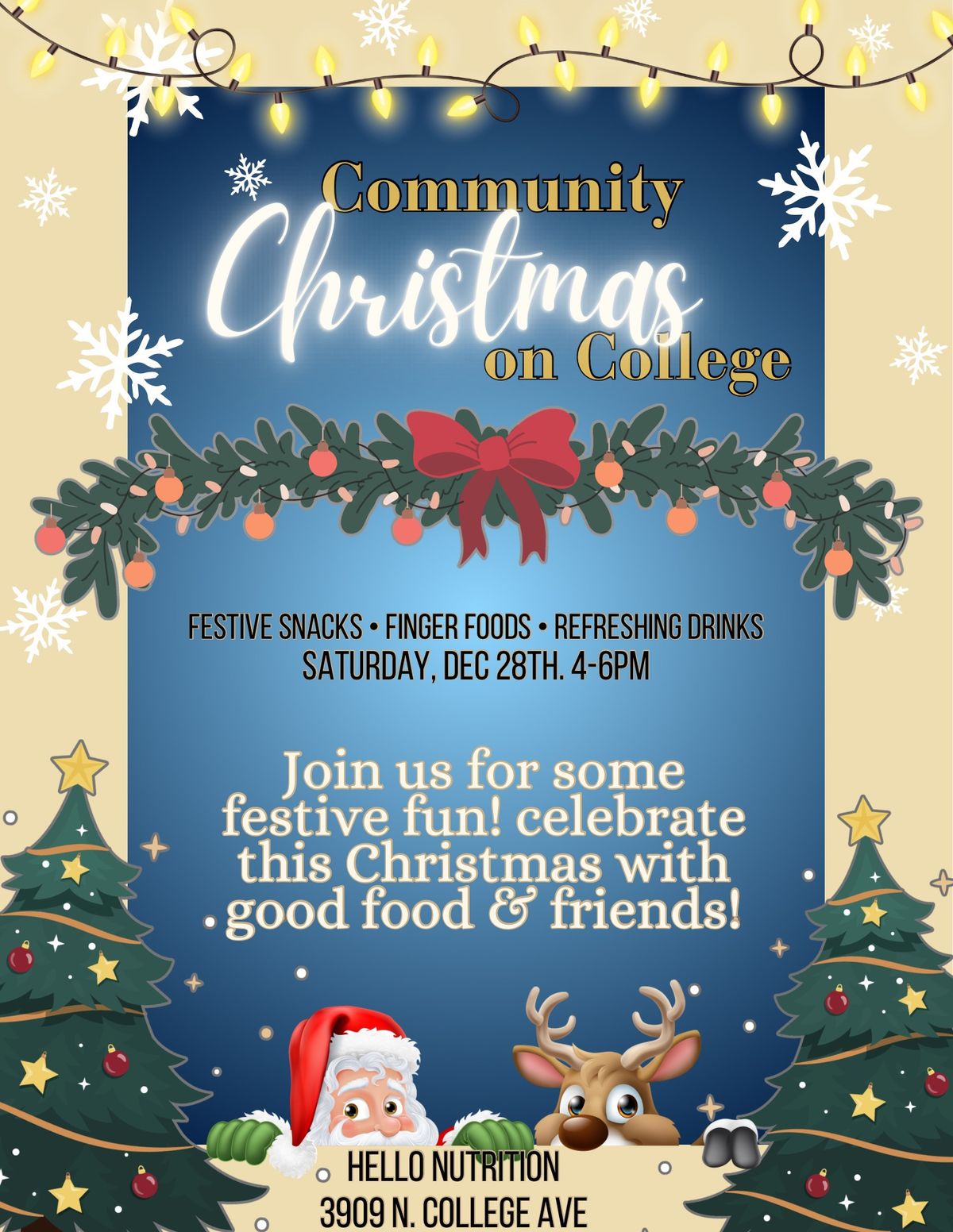 Community Christmas on College \ud83c\udf84