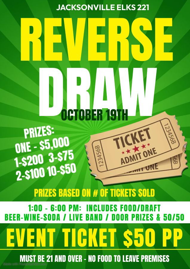 REVERSE DRAW Lodge Fundraiser