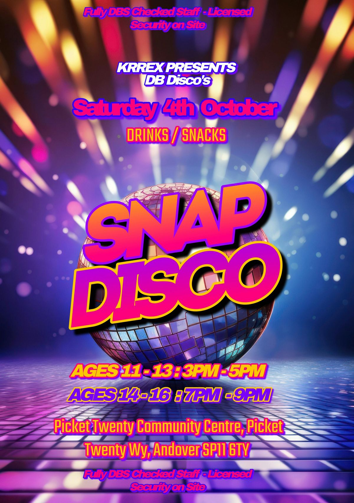 \ud83c\udf89 KRREX Presents: DB Disco\u2019s SNAP DISCO!