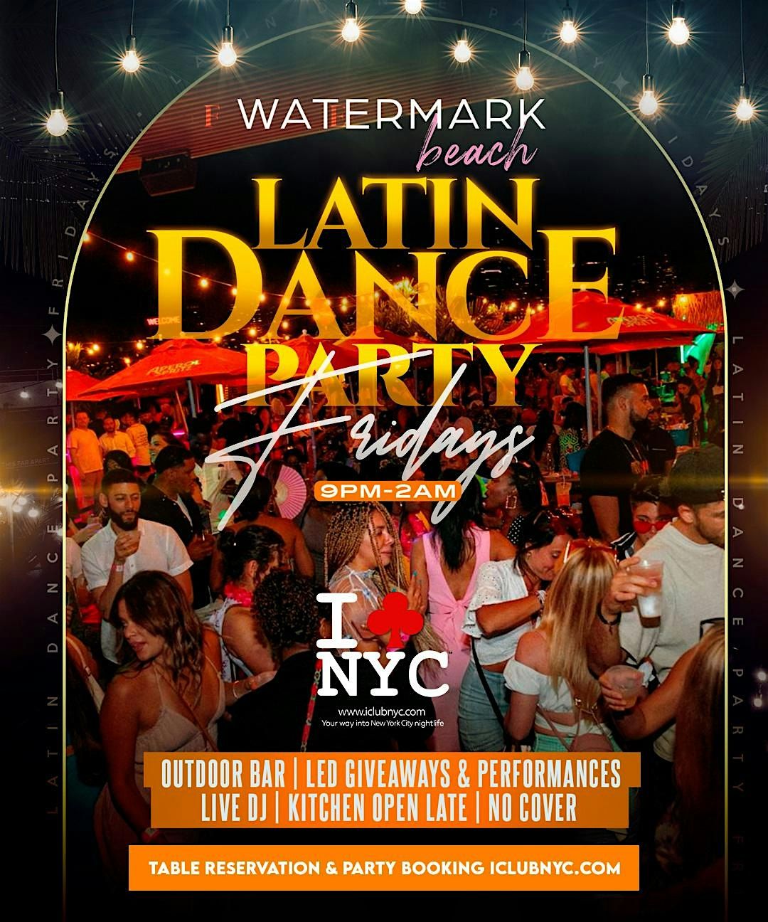 FRIDAY SEP  27th LATIN PARTY |  WATERMARK BEACH CLUB NYC