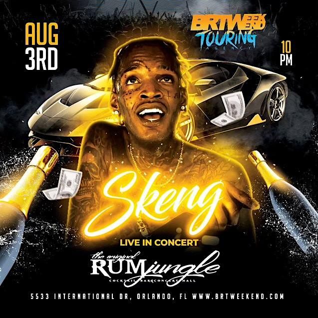 SKENG Live In Orlando @ Rum Jungle - Saturday, August 3rd