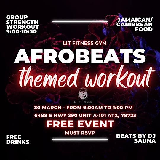 AFRO BEATS AND HIP HOP THEMED GROUP WORKOUT