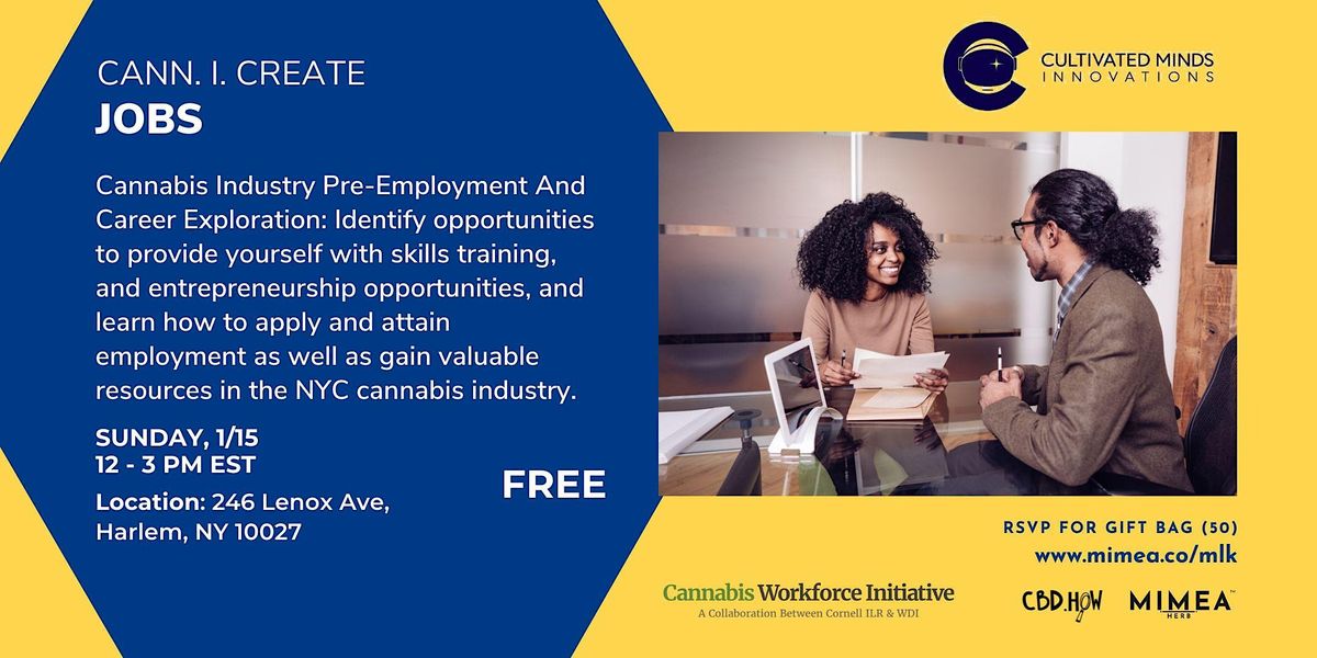 Cann I Create Jobs - Cannabis Pre-Employment And Career Exploration