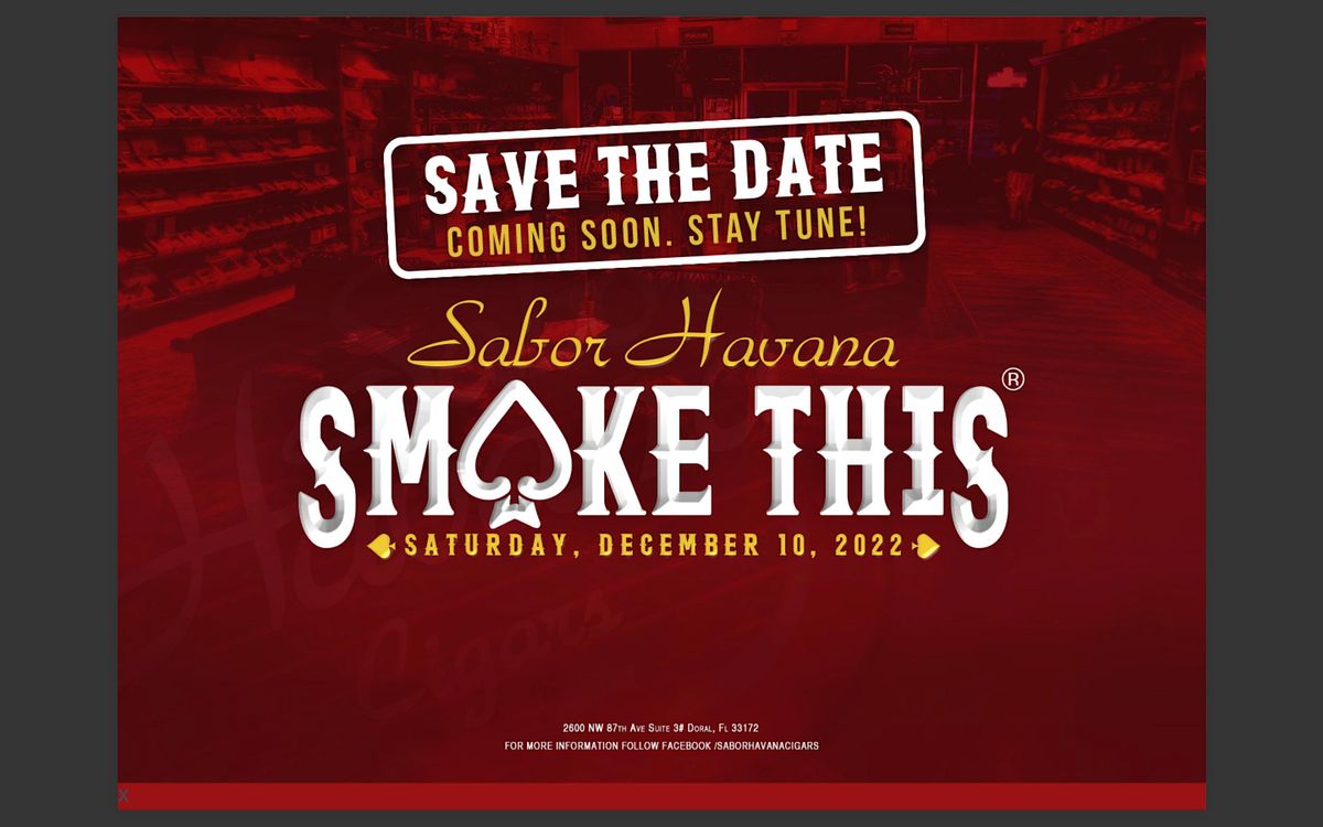 Sabor Havana Cigars SMOKETHIS\u00ae 2022