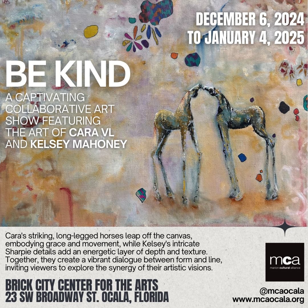 BE KIND | The Art of Cara VL & Kelsey Mahoney | MCA December Exhibit