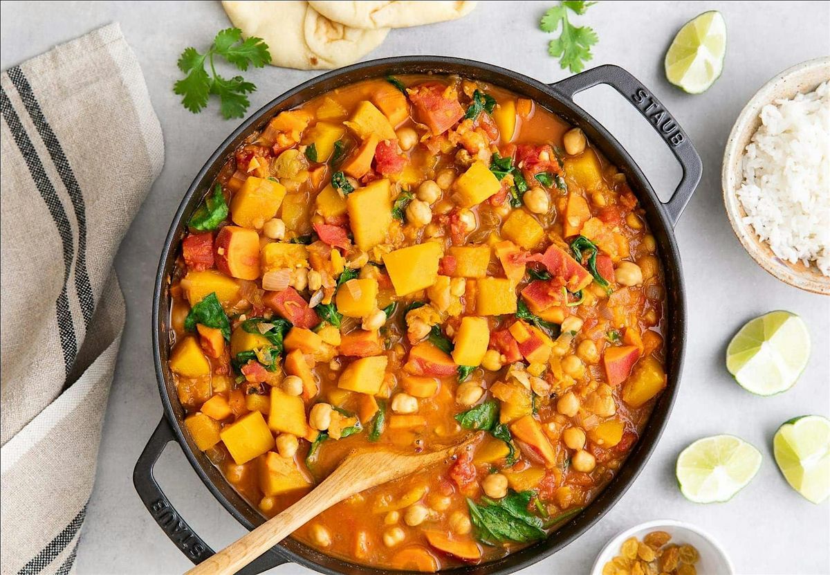 UBS VIRTUAL Wellness Cooking Class: Moroccan Pumpkin & Chickpea Stew