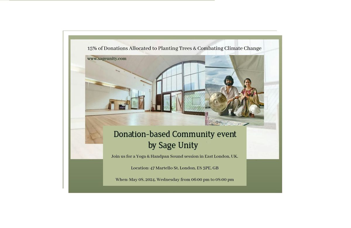 Donation-based Community event by Sage Unity.