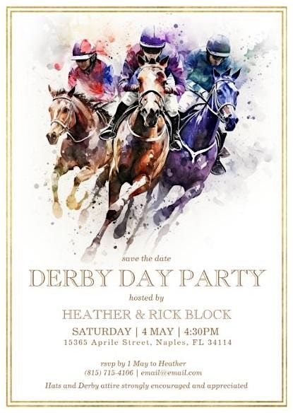 Heather & Rick's Derby Day Party
