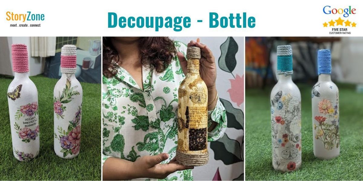 Decoupage - Bottle