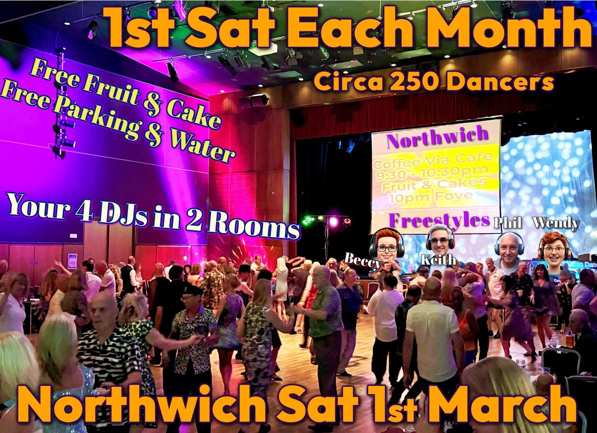 Northwich Freestyle Nights like no other! 4 DJ's - 2 Rooms - Free Cake\/Fruit & Parking 8 - 12:30am