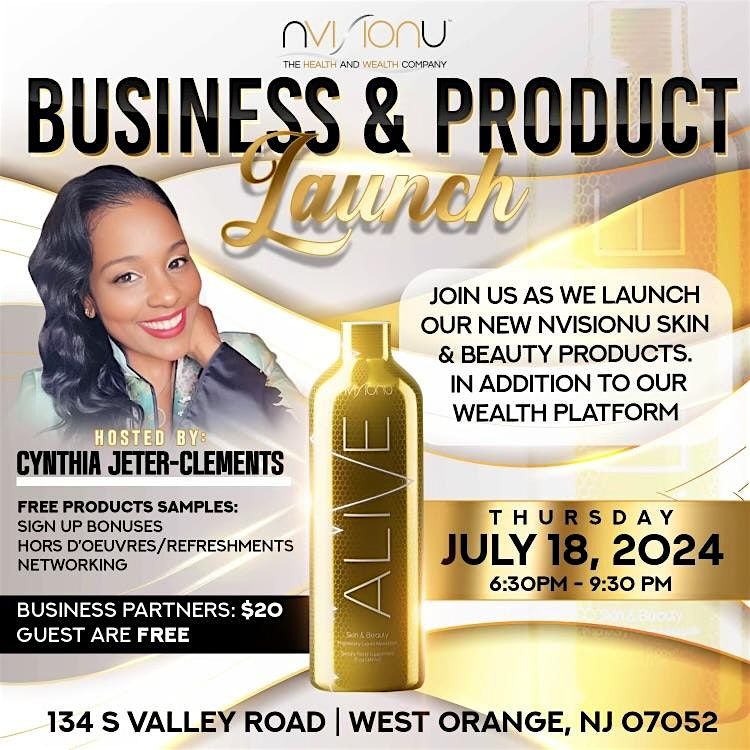 Alive Skin & Beauty Product Launch\/Business Opportunity Meeting