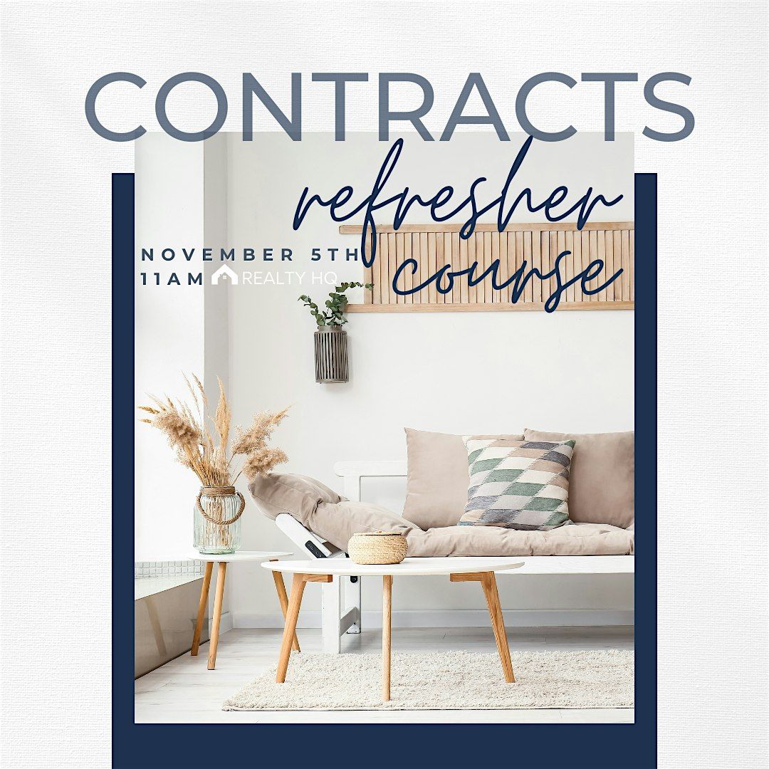 Refresher Course: Contract (2 hr CE)