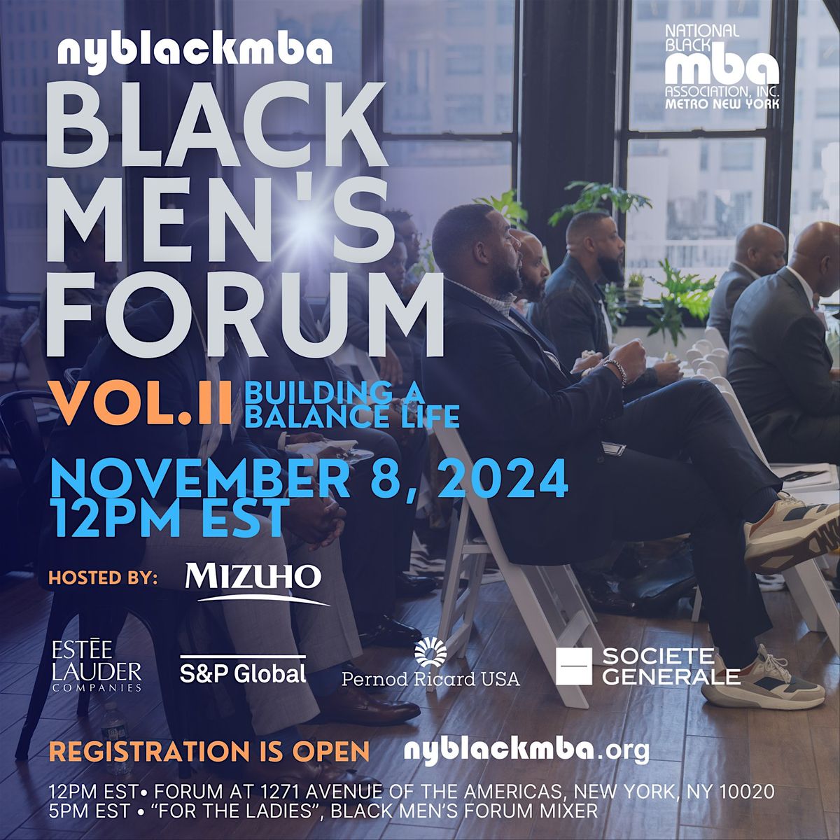 NYBLACKMBA Black Mens Forum Vol II  & "For the Ladies" Post Forum Mixer