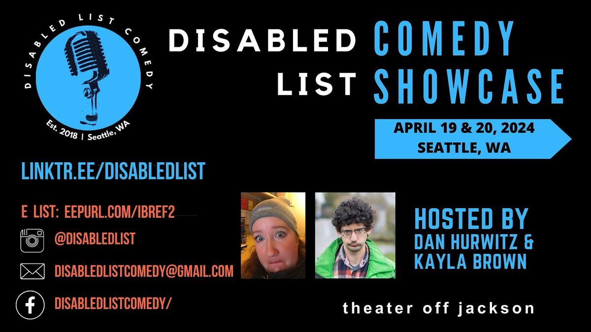 The Disabled List Comedy Showcase April 2024