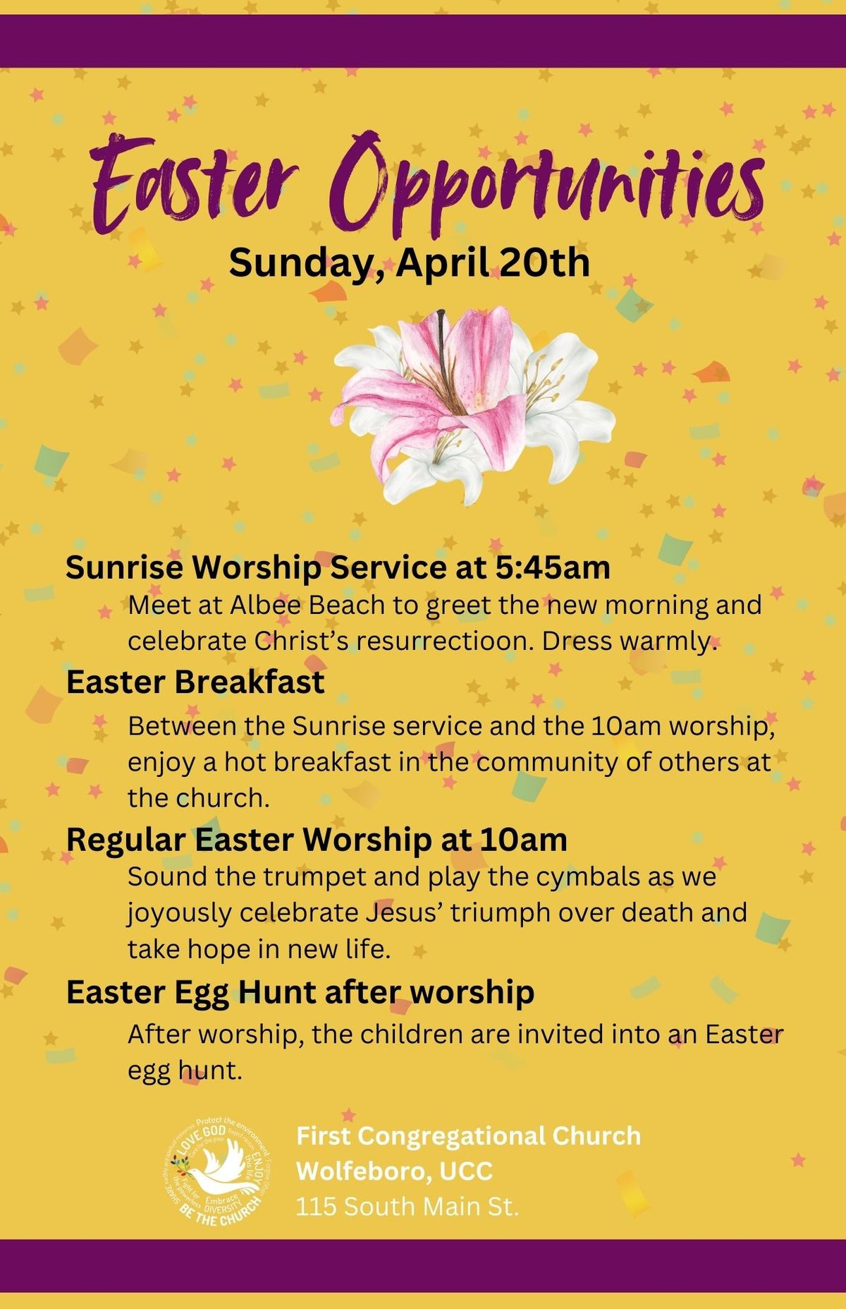 Easter Sunrise Service